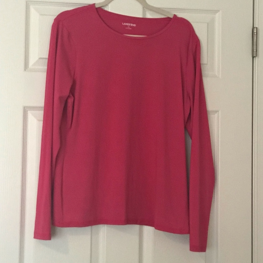 🌟HP🌟NWOT Land’s End Hot Pink Rash Guard